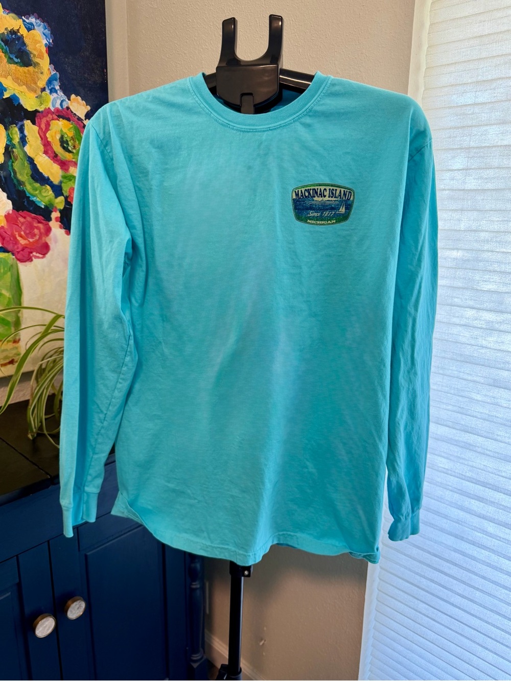 Comfort Colors Mackinac Island Michigan Long Sleeve Graphic Tee – M